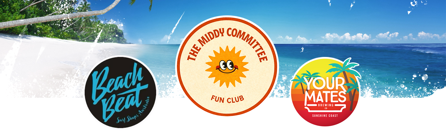 The Middy Committee Surf Club Logo - Sunshine Coast Mid-Length Surfing Community